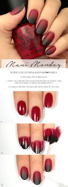 Black And Red Ombre Nails Matte Mani Monday Black And Red Ombre Nail Tutorial Lulus Com Fashion Blog Red Ombre Nails Ombre Nails Tutorial Red Nails