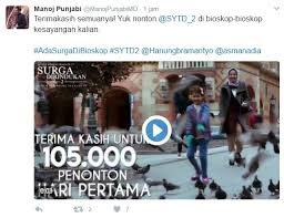 Download surga yang tak dirindukan 2 (2017) full movie empat tahun setelah perpisahan prasetya (ferdi nuril), arini (laudy cinthya bella), dan meirose (raline shah), arini mendapat undangan ke budapest untuk memberikan lokakarya dan promo bukunya. Wow Beginilah Dampak Boikot Film Surga Yang Tak Dirindukan 2