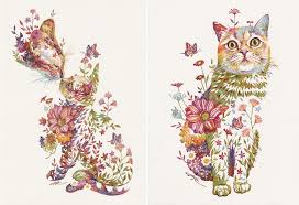 Diamondpainting.club is the largest supplier of diamond paintings in australia.more than 200 collections,over 8000 designs and you can custom your own diamond paintings.free shipping.money back guarantee. Vivid Botanicals Bloom From The Coats Of Charismatic Cats In Watercolor Works By Hiroki Takeda Colossal