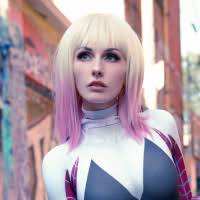 Гвен Стейси, героиня по соседству. Скачать фото на аву: косплей, Гвен  Стейси, Gwen Stacy, girl, spider-gwen, blonde hair.