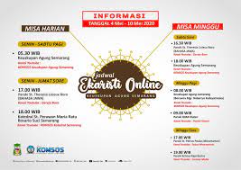 Umat dapat mengakses dan mengikuti misa online via youtube keuskupan baik medan hingga denpasar melalui layanan internet. Informasi Jadwal Live Streaming Misa Harian Dan Mingguan Periode 04 10 Mei 2020 Paroki Pugeran