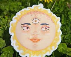 Moon Goddess Vinyl Sticker