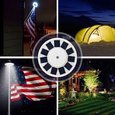 Autcarible 24 Led Outdoor Solar Flag Light Solar Flagpole Light For Garden Wall Landscape Street Walmart Com Walmart Com