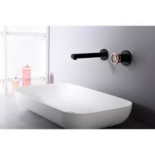 Porte coulissante 1 volet version droite. Mitigeur Lavabo Encastrable De Couleur Noir Mat Et Rose Gold Sanitaire Design