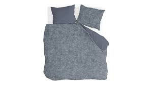 Housse de couette 100% lin lavé. Walra Bleu Nuit Housse De Couette Bleu Fonce Smulderstextiles Fr