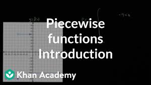 The domain of f is the set of all real numbers. Introduction To Piecewise Functions Algebra Video Khan Academy