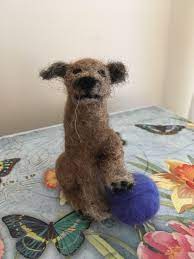 Needle Felted Border Terrier Handmade By Tess Cute Animal Pictures Felt Animals Cute Animals