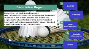 Badminton ist ein rückschlagspiel für zwei spieler (einzel) oder vier badmintonspieler müssen über eine gute kondition verfügen, um der schnelligkeit des spiels. Badminton Regeln By Tabea Schill