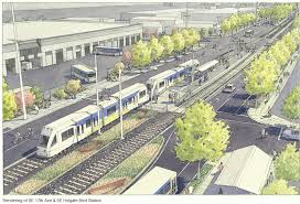 17th Ave Holgate St Station Rendering Portland Milwaukie Light Rail Orange Line Light Rail Paris Skyline Skyline