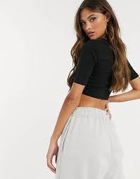 Our new season tops feature shirred bodies, balloon sleeves, one shoulder tops, off shoulder tops, button up tops, crop tops and more. Love Other Things Knitted Ribbed Crop Top In Black Asos
