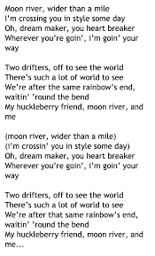 Now it's time for our wrap up. Moon River Audrey Hepburn Moon River Lyrics Moon River Audrey Hepburn Moon River