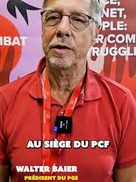 🎙 « Les programmes d’armement menacent la paix, les services publics et  l’État social. » Depuis la place du Colonel-Fabien, Walter Baier, président  du Parti de la gauche européenne (PGE), appelle à ...