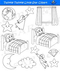 There are several versions of twinkle twinkle little star in spanish. Twinkle Twinkle Little Star Clipart Set Nursery Rhymes Clipart 4 School
