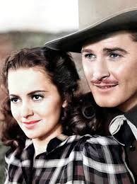 Olivia de Havilland and Errol Flynn Dodge City 1939