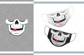 The items from this collection include psd files which were created using organized smart layers. 12 Funny Skulls For Protective Face Mask Graphic By Natariis Studio Creative Fabrica