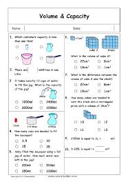 Volume And Capacity Problem Solving Click To Download Volume Worksheets Math Worksheet Capacity Worksheets