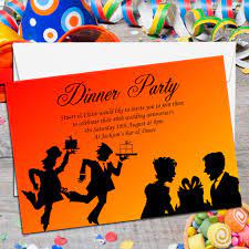 Let's go to the kitchen! 10 Personalised Come Dine With Me Dinner Party Invitations No1