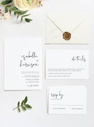 Adella Modern Minimalist Wedding Invitation Template Set Etsy Minimalist Wedding Invitations Wedding Invitations Printable Templates Diy Printable Wedding Invitations