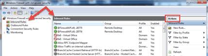 Image result for windows firewall inbound rule