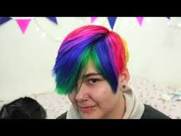 100 chicest short hairstyles for short hair. How To Get Rainbow Hair Tutorial In Short Hair Youtube