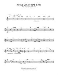You Ve Got A Friend In Me From Toy Story Sheet Music Randy Newman Lead Sheet Fake Book Alto Sax Sheet Music Saxophone Sheet Music Saxophone Music