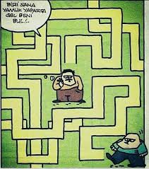 Labirent Karikatur Mizah Komik