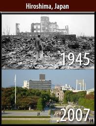 Same Place Different Years Hiroshima Japan History City