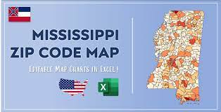 Includes area code listings of all mississippi area codes with corresponding cities. Mississippi Zip Code Map And Population List In Excel