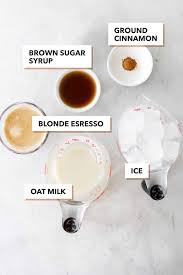 Sometimes you're testing a group of products and realise that two are. Starbucks Iced Brown Sugar Oatmilk Shaken Espresso Copycat Coffee At Three