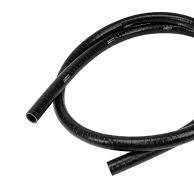 HPS FKM-2F-025-BLK 6mm FKM Lined Oil Resistant Hose 2-Ply 1/4" Black 2' Long