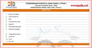 We did not find results for: Formulir Pendaftaran Siswa Paud Tk Kb Tpa Doc Tahun Ajaran 2021 2022 Dapodik Co Id