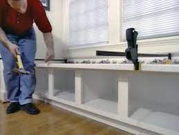 We used these cabinet hinges to make sure the bench seat lifts. How To Make A Mudroom Bench Using Old Kitchen Cabinets Home Home Diy Wall Cabinet