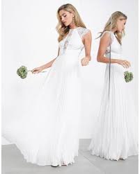 We did not find results for: Asos Spitze Ruby Hochzeitskleid Mit Plissiertem Rock Und Oberteil Mit Feiner Spitze In Weiss Lyst