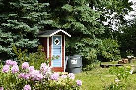 Die komposttoilette vereint gleich mehrere vorteile und eignet sich ideal für den ein satz im garten. Komposttoilette Mit Hauschen Fur Garten Wander Und Jagdhutten