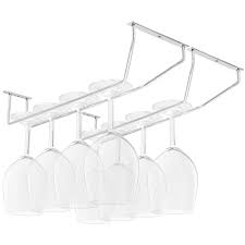 Look through under cabinet plugs pictures in different colors and styles and when you find some under cabinet plugs that inspires you, save it to an ideabook or contact the pro who made them. Belle Vous Chrome Steel Under Cabinet Wine Glass Holder Rack With Screws Wall Plugs 4