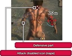 While no one knows if those monstrous humanoid creatures from attack on titan have a by the way, these things are virtually impossible to take down unless you slash them in the nape of the neck. Game Help