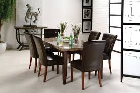 Kitchen & dining furniture spokane, this solid oak, clean finished dining collection includes a huge dining table, 6 chairs and 2 matching bar height chairs. Montibello Dining Table 6 Chairs At Gardner White