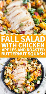 Fall Salad With Chicken Apples And Butternut Squash What Molly Made Recipe Autumn Salad Autumn Salad Recipes Chicken And Butternut Squash