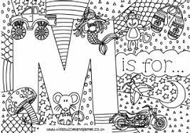 M coloring pages for toddlers. Letter M Colouring Sheets Kids Puzzles And Games