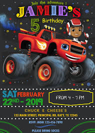 This invitation can be adapted for any boy's birthday party. Blaze And The Monster Machines 2 Birthday Invitation Blaze Birthday Party 2nd Birthday Invitations Blaze And The Monster Machines Party