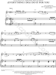 For his contributions to music, adams has many awards and nominations, including 20 juno awards among 56 nominations, 15 grammy award. Bryan Adams Everything I Do I Do It For You Sheet Music In F Major Download Print Sheet Music Trumpet Sheet Music Music