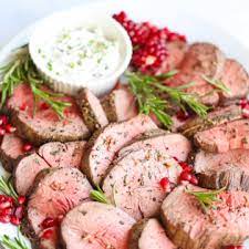 Top slices of beef tenderloin with a rich sauce of cremini mushrooms and sweet red wine. Best Beef Tenderloin With Creamy Mustard Sauce Damn Delicious