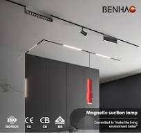 12W Slim Linear LED Magnetic Track Foldable Grille Spotlight ...