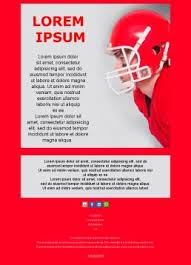 Know what your friends don't. Newsletter Template For American Football Team Mailpro