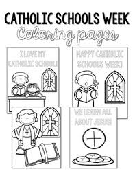 We have over thirty catholic saint coloring pages on this page. Catholic Schools Week Coloring Worksheets Teaching Resources Tpt