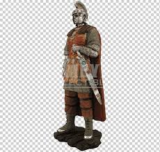 The main roman empire's army consisted of the classical plate and scale type armor with the tower shields, helmets, etc. Roman Empire Roman Army Statue Soldier Figurine Medieval People Roman Empire Centurion Png Klipartz