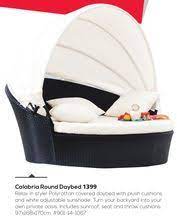 Rattan outdoor daybed with canopy: Calabria Round Daybed From Jysk 1 399 00 Balcony Daybed Baby Car Seats Balcony