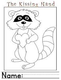 Chester raccoon color by number, letter, or shape. The Kissing Hand Coloring Worksheets Teaching Resources Tpt