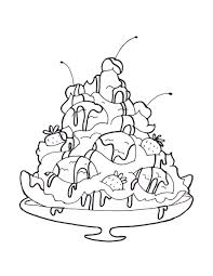 Banana Split Coloring Page Coloring Pages Claire Craven In 2020 Coloring Pages Free Printable Coloring Sheets Printable Coloring Pages