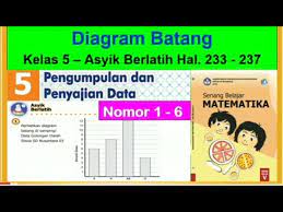 Ini bukan merupakan masalah karena bahasa aing itu sudah menjadi padanan dalam bahasa indonesia. Asyik Berlatih Hal 233 237 Senang Belajar Matematika Kelas 5 Diagram Batang Bab 5 Youtube